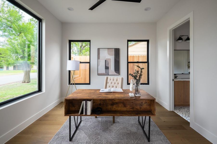 Furnished interior view inside a new home in , Houston (Image 28).