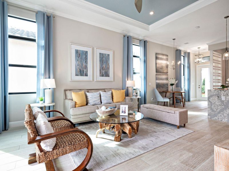 Furnished interior view inside a new home in PGA Village Verano, Port St. Lucie (Image 15).