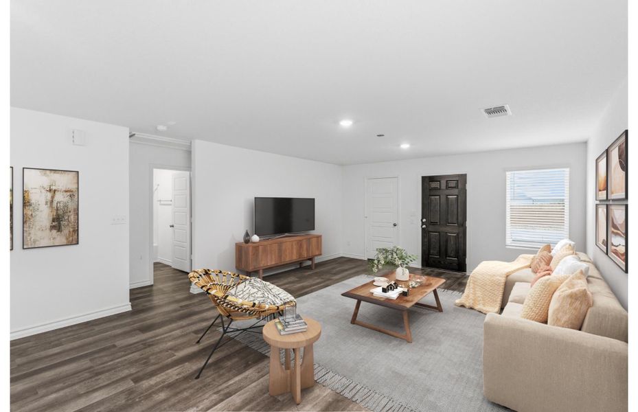 Representative furnished interior of a home built from the Kemp by Centex in Cottonwood Creek, Howe (Image 8).