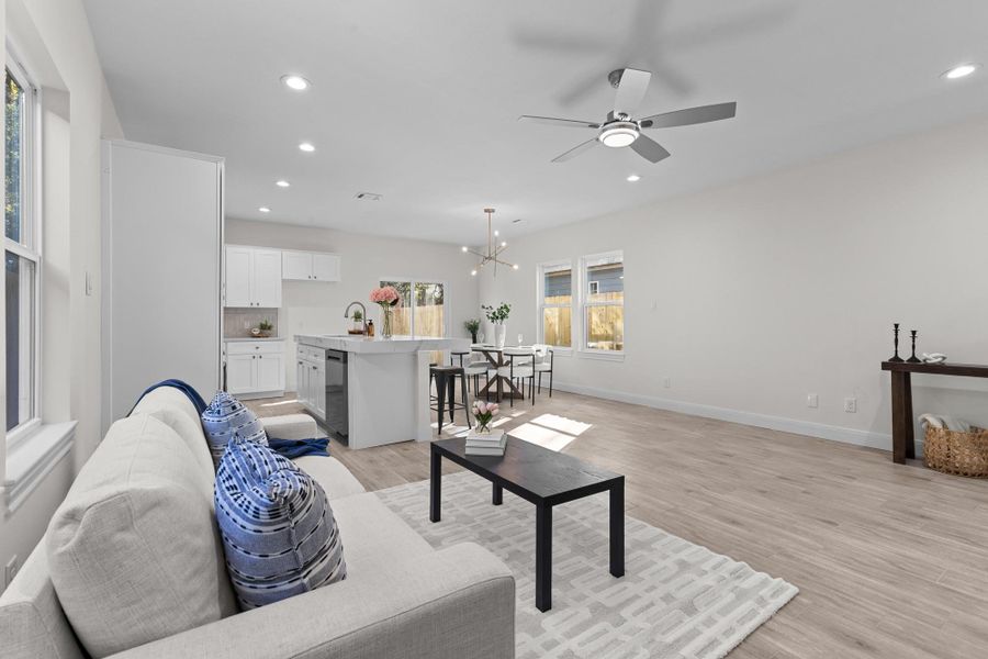 Furnished interior view inside a new home in , Houston (Image 4). Furnished interior view inside a new home in , Houston (Image 4).