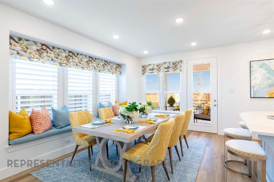 Furnished interior view inside a new home in Aster Park: 40ft. lots, McKinney (Image 29).