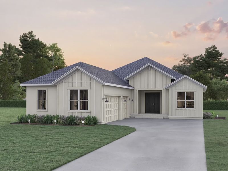 Representative exterior photo of a completed home built from the Cove by Cardel Homes in Seaflower, Bradenton, FL (Image 1). Representative exterior photo of a completed home built from the Cove by Cardel Homes in Seaflower, Bradenton, FL (Image 1).