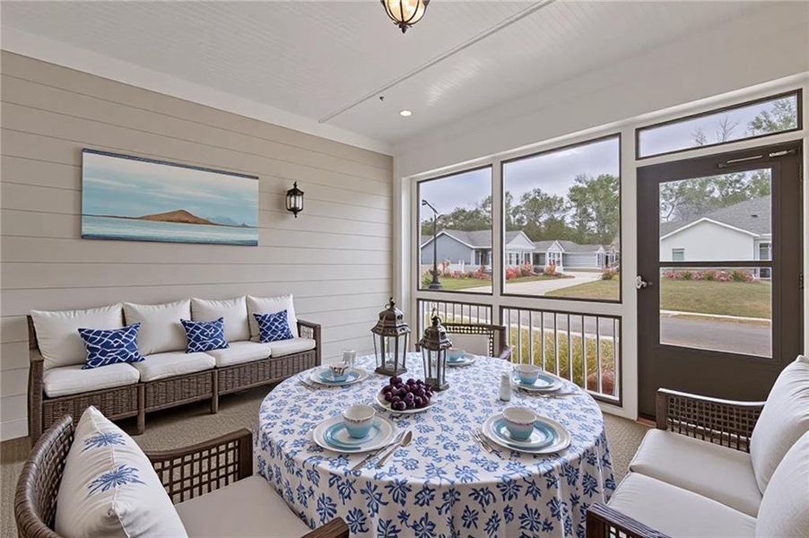 Furnished interior view inside a new home in , Powder Springs (Image 4). Furnished interior view inside a new home in , Powder Springs (Image 4).