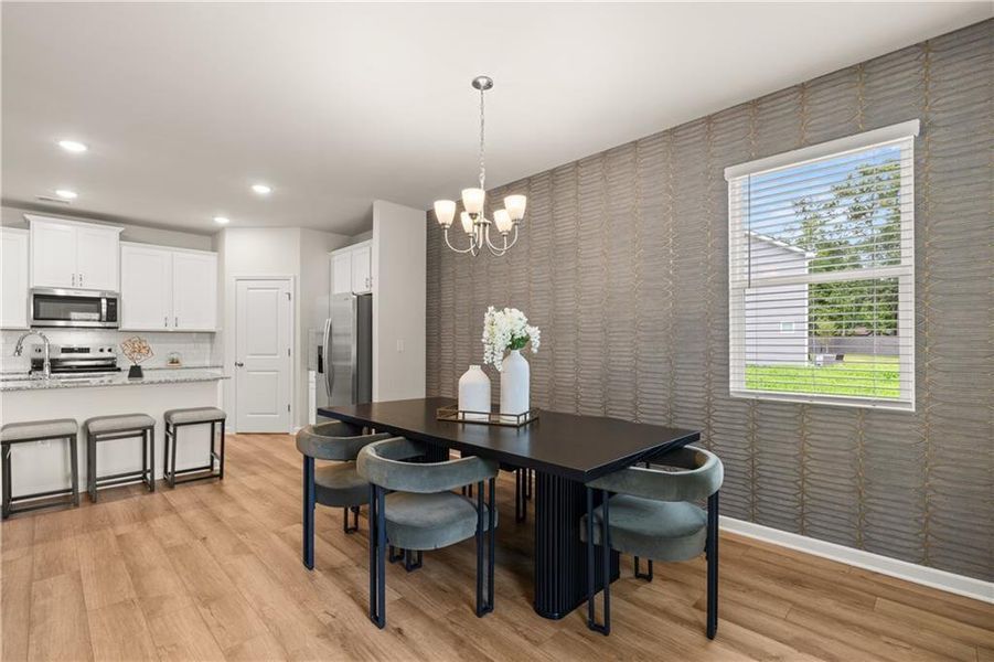 Furnished interior view inside a new home in The Retreat at Walden Park, Jonesboro (Image 3).
