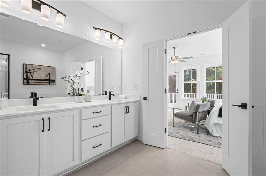 Furnished interior view inside a new home in , Alpharetta (Image 16).