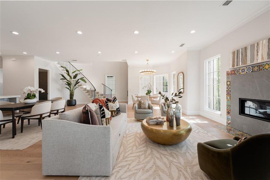 Furnished interior view inside a new home in , Flower Mound (Image 37).