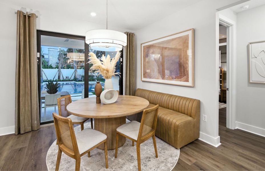 Furnished interior view inside a new home in The Reserve at Eastpointe, Palm Beach Gardens (Image 20).