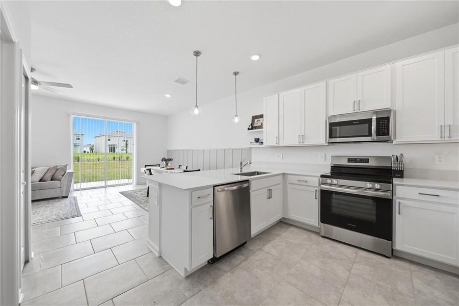 Furnished interior view inside a new home in , Davenport (Image 14).