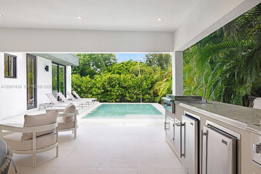Exterior details and patio area of a home in , Biscayne Park (Image 22). Exterior details and patio area of a home in , Biscayne Park (Image 22).