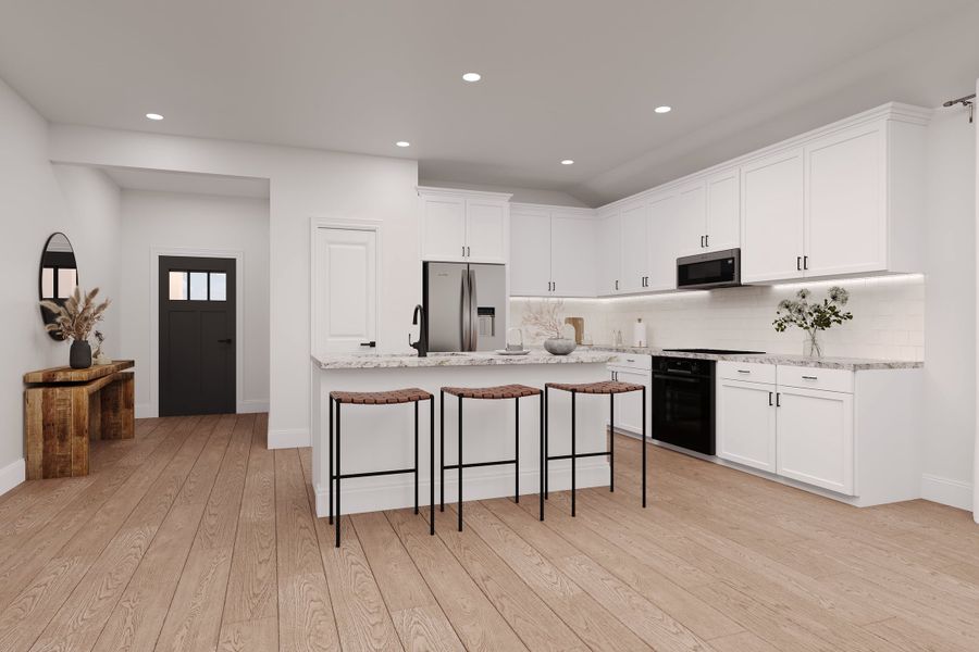 Furnished interior view inside a new home in Whitewing Trails, Princeton (Image 4).