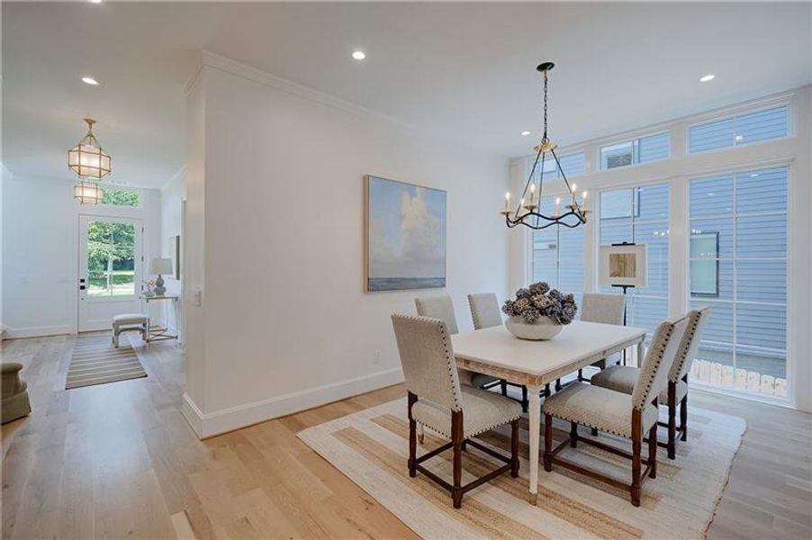 Furnished interior view inside a new home in , Atlanta (Image 83).