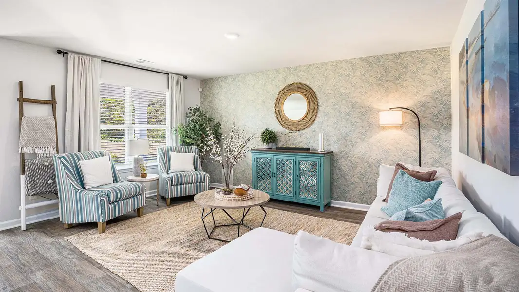 Furnished interior view inside a new home in The Meadows at Wildwood Village, Shallotte (Image 3).