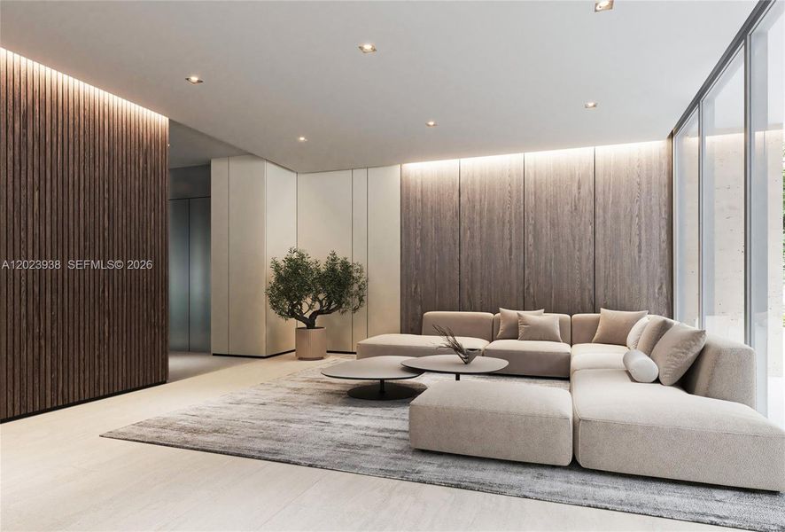 Furnished interior view inside a new home in , Fort Lauderdale (Image 7).