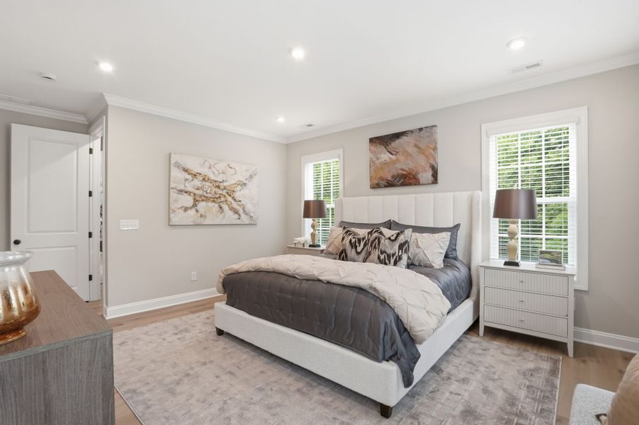 Furnished interior view inside a new home in The Townes at Wade Ardrey, Charlotte (Image 30). Furnished interior view inside a new home in The Townes at Wade Ardrey, Charlotte (Image 30).