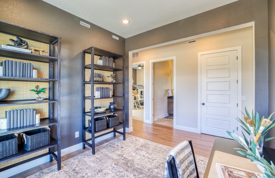 Furnished interior view inside a new home in Hilltop at Inspiration, Aurora (Image 6).