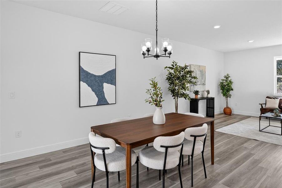 Furnished interior view inside a new home in , Citrus Springs (Image 10).