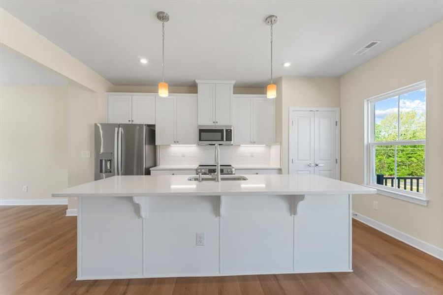 Furnished interior view inside a new home in Stowe Branch Townhomes, Charlotte (Image 3).