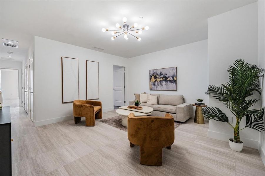 Furnished interior view inside a new home in The Ritz-Carlton Residences, Tampa (Image 8).