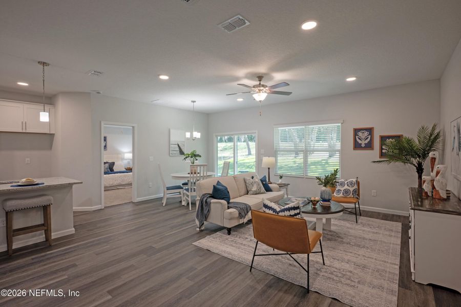 Furnished interior view inside a new home in , Jacksonville (Image 50).