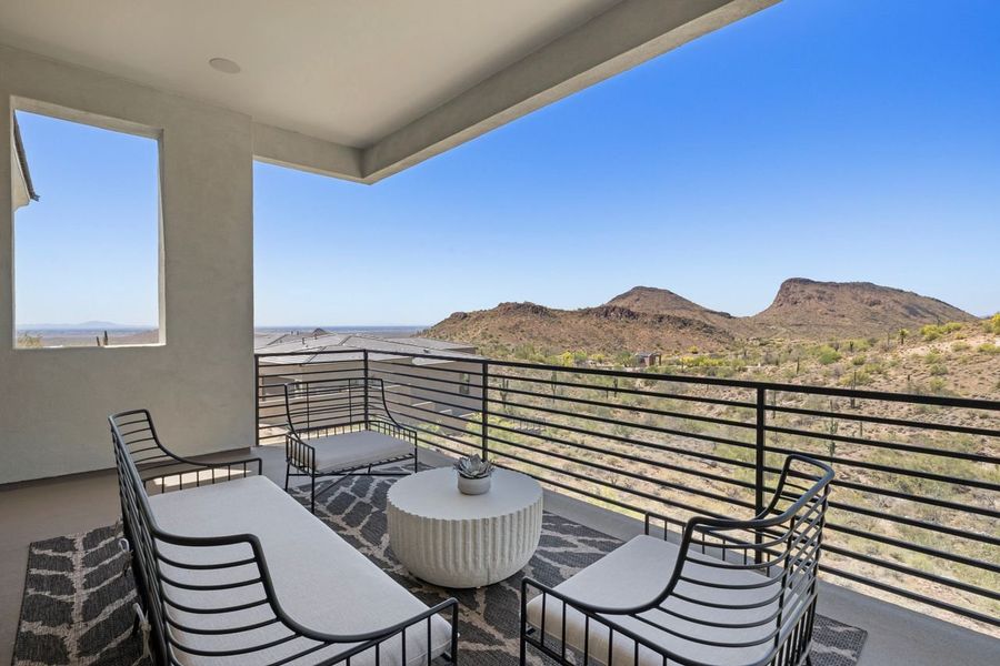 Representative exterior details of a home built from the Ridgeline by KLMR Homes in Bellos at The Summit, Fountain Hills (Image 3).