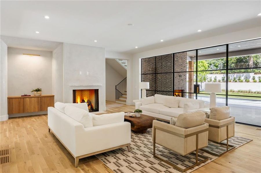 Furnished interior view inside a new home in , Atlanta (Image 7). Furnished interior view inside a new home in , Atlanta (Image 7).