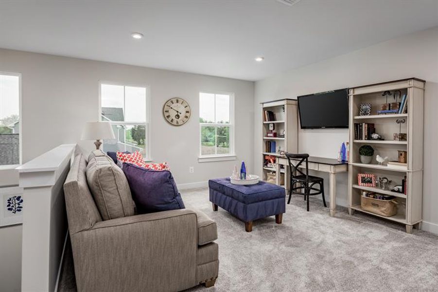 Representative furnished interior of a home built from the York by Ryan Homes in Windsor Estates, Walhalla (Image 9).
