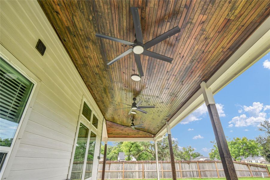 Another view of the gorgeous covered patio Another view of the gorgeous covered patio