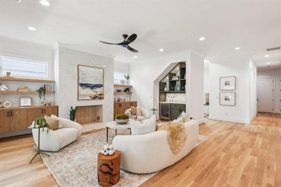 Furnished interior view inside a new home in , Marietta (Image 49).