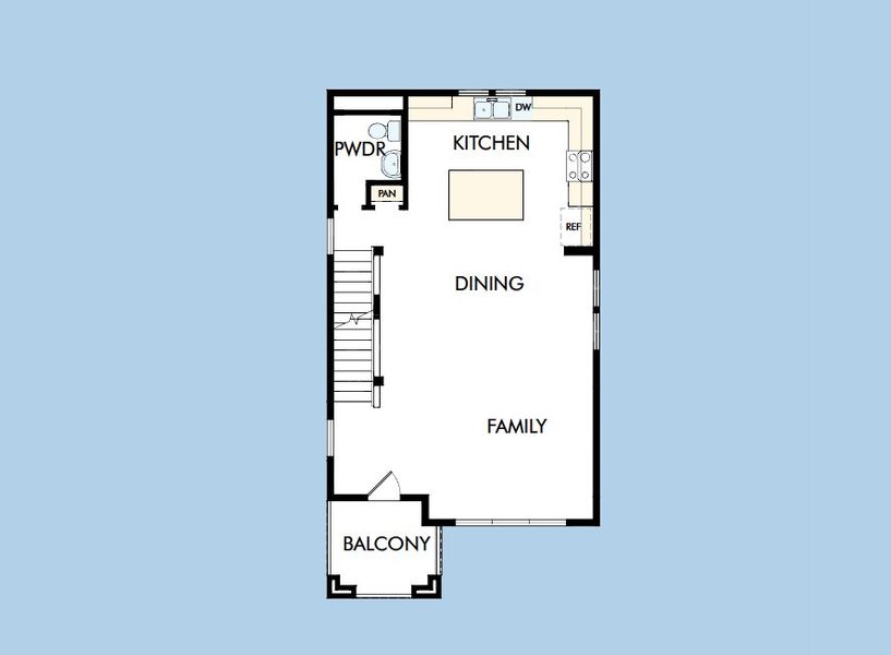 2D floor plan layout for the The Firehawk by David Weekley Homes in The Aurora Highlands Pinnacle Collection, Aurora, CO (Image 4). 2D floor plan layout for the The Firehawk by David Weekley Homes in The Aurora Highlands Pinnacle Collection, Aurora, CO (Image 4).