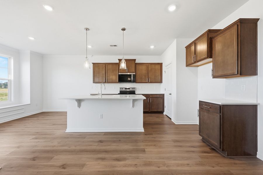 Representative furnished interior of a home built from the Driftwood II by Great Southern Homes in Ashrei, Gaston (Image 7).