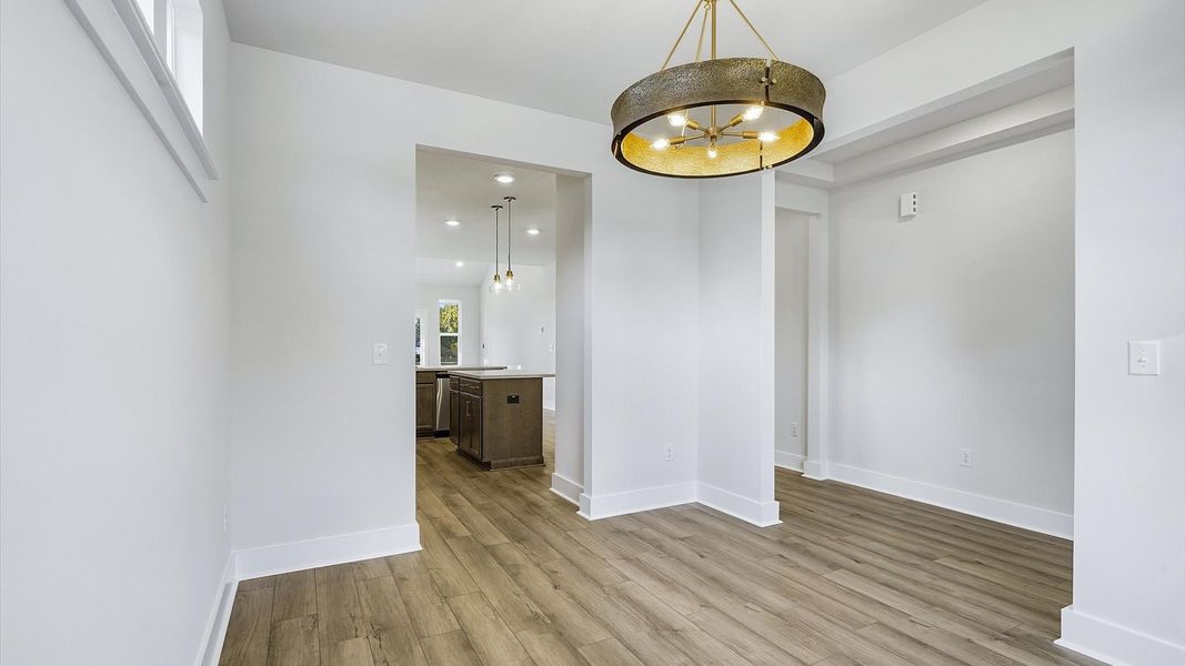 Functional and stylish dining room in our highly sought-after Barton Hollow community Functional and stylish dining room in our highly sought-after Barton Hollow community