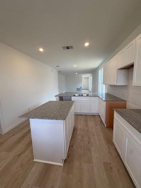 Lot of storage and prep space. Lot of storage and prep space.