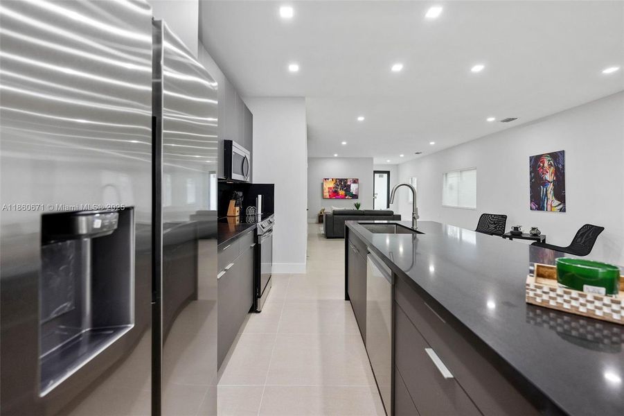 Furnished interior view inside a new home in , Miami (Image 4). Furnished interior view inside a new home in , Miami (Image 4).