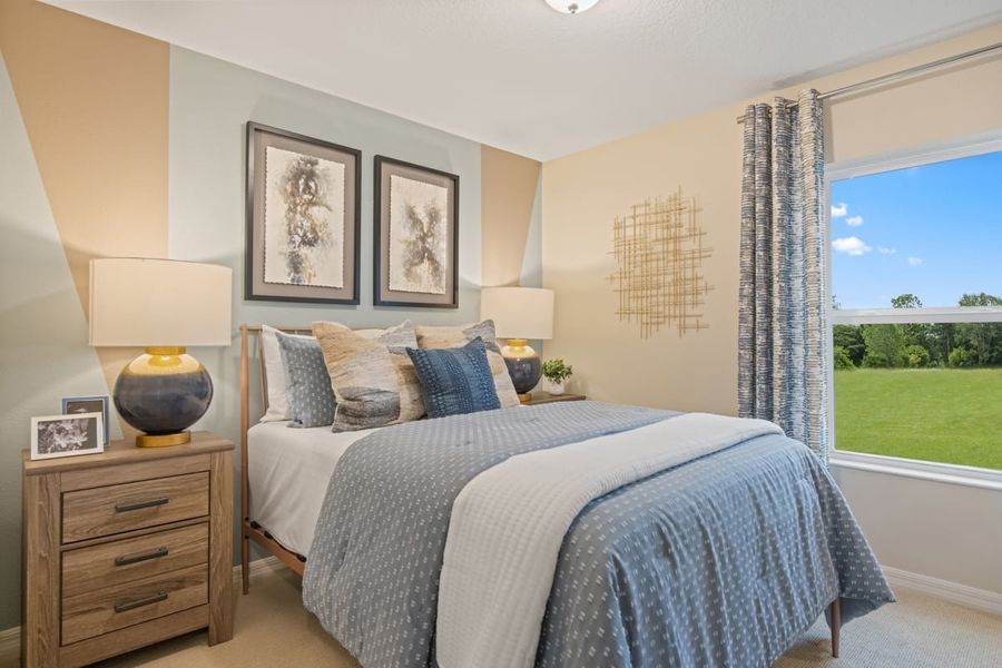 Spacious secondary bedrooms