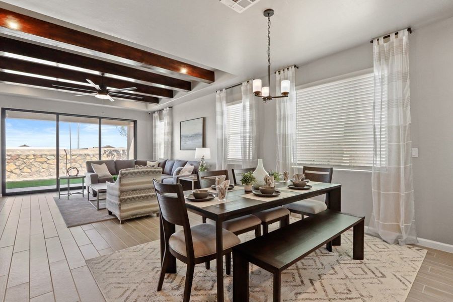 Representative furnished interior of a home built from the Pershing by Hakes Brothers in Paseo Del Este, El Paso (Image 12).