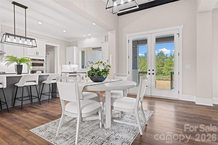 Furnished interior view inside a new home in , Clover (Image 31). Furnished interior view inside a new home in , Clover (Image 31).