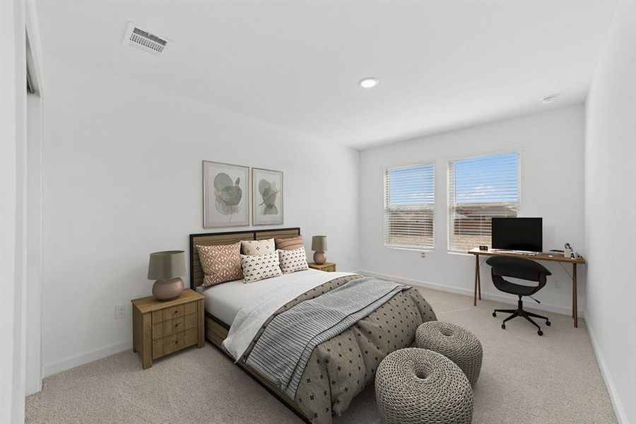 Furnished interior view inside a new home in Aspire at Noble Ridge, Howe (Image 17). Furnished interior view inside a new home in Aspire at Noble Ridge, Howe (Image 17).