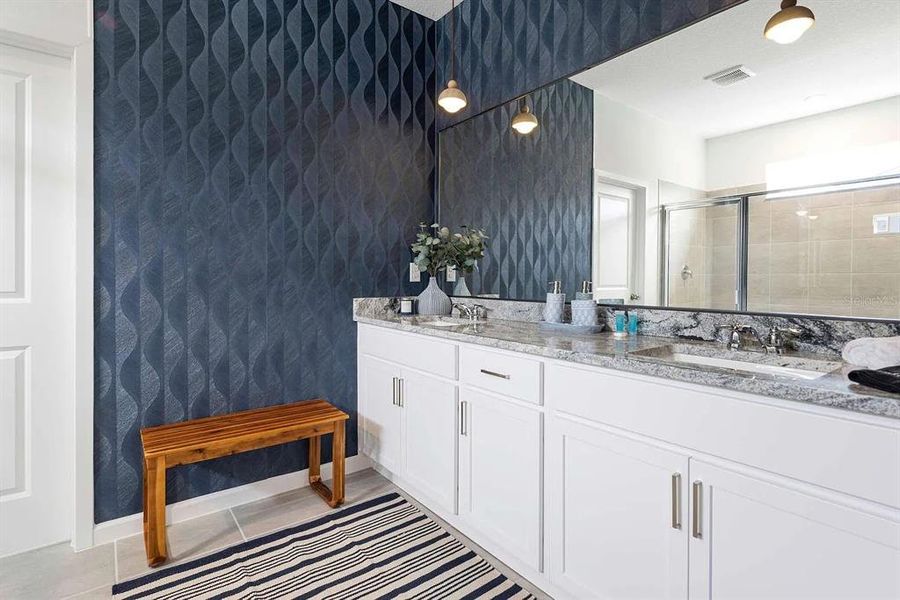 Furnished interior view inside a new home in , Kissimmee (Image 13).