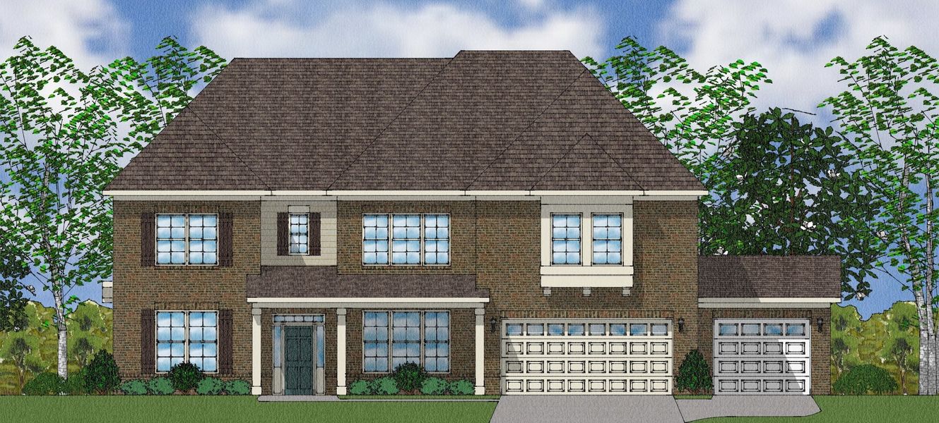 Representative exterior photo of a completed home built from the Rutledge II - Elite Collection by Mungo Homes in Suter Estates, Easley, SC (Image 21).