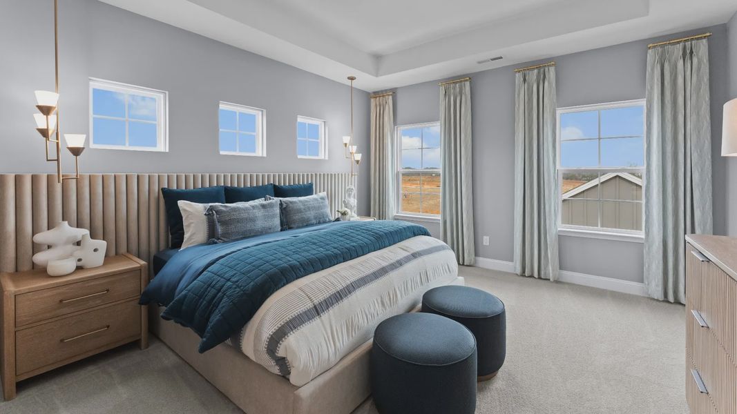 The Brockton Plan by DRB homes in Pineville, NC - Primary Bedroom The Brockton Plan by DRB homes in Pineville, NC - Primary Bedroom