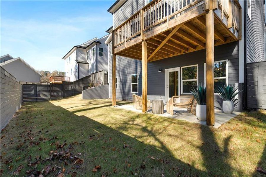 Exterior details and patio area of a home in Harmony, Auburn (Image 4).