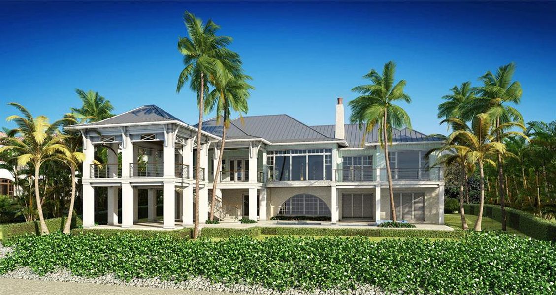 Front exterior of a new home in , Nokomis, FL, highlighting curb appeal (Image 4). Front exterior of a new home in , Nokomis, FL, highlighting curb appeal (Image 4).