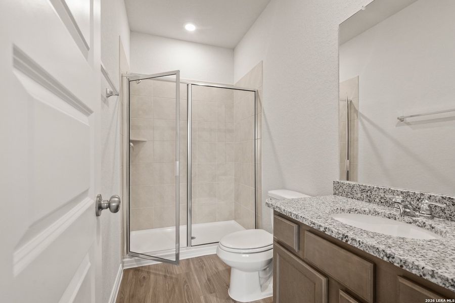 Furnished interior view inside a new home in Abbott Place, St. Hedwig (Image 9).