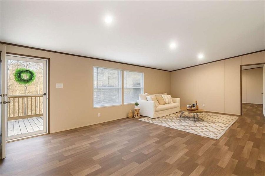 Furnished interior view inside a new home in , Ellijay (Image 15).