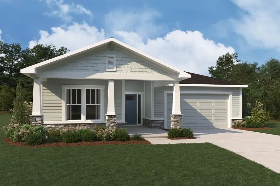 Representative exterior photo of a completed home built from the Aruba by Mattamy Homes in RiverTown, St. Johns, FL (Image 2). Representative exterior photo of a completed home built from the Aruba by Mattamy Homes in RiverTown, St. Johns, FL (Image 2).