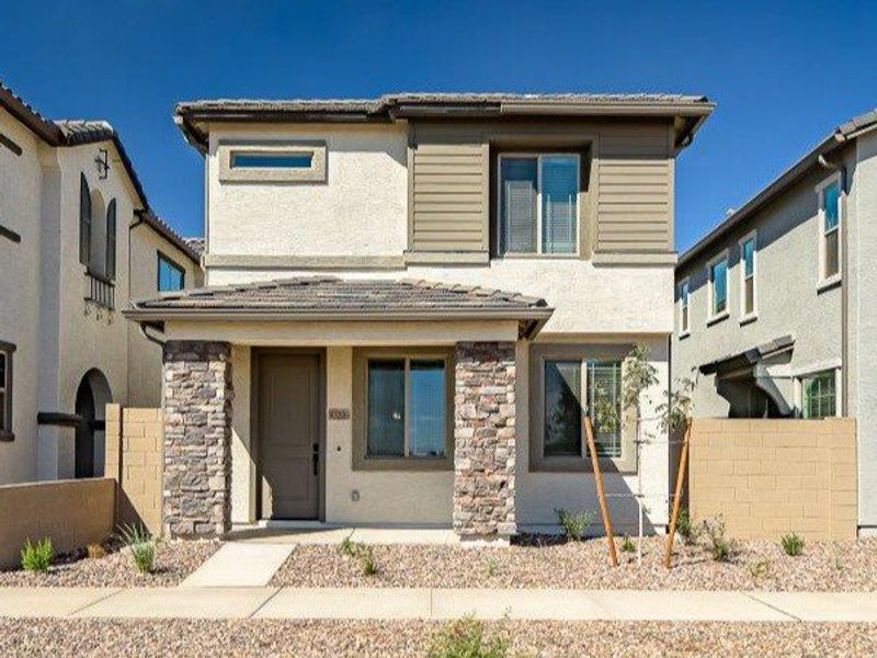 Exterior details and patio area of a home in Ironwood Villages at North Creek, Queen Creek (Image 3).