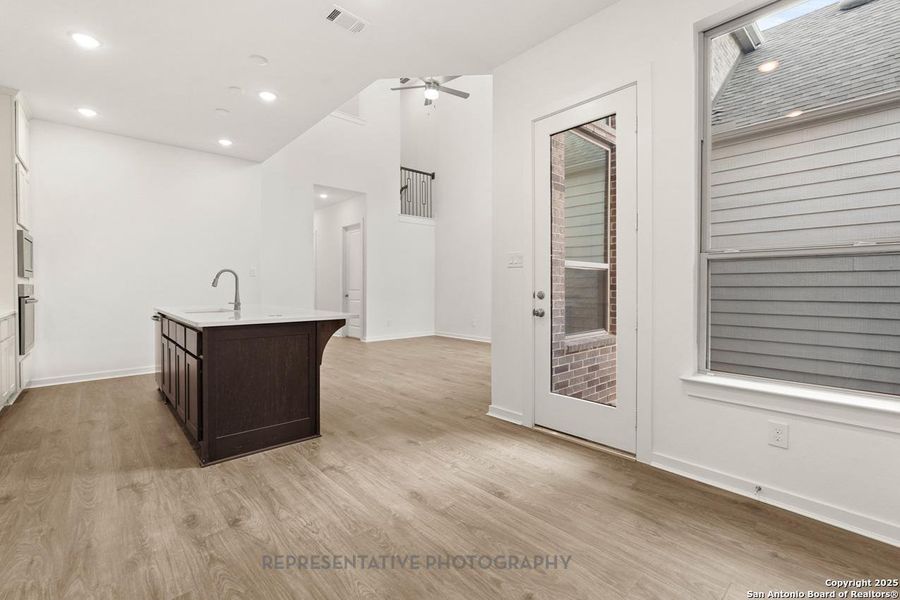 Furnished interior view inside a new home in Davis Ranch: 45ft. lots, San Antonio (Image 4).