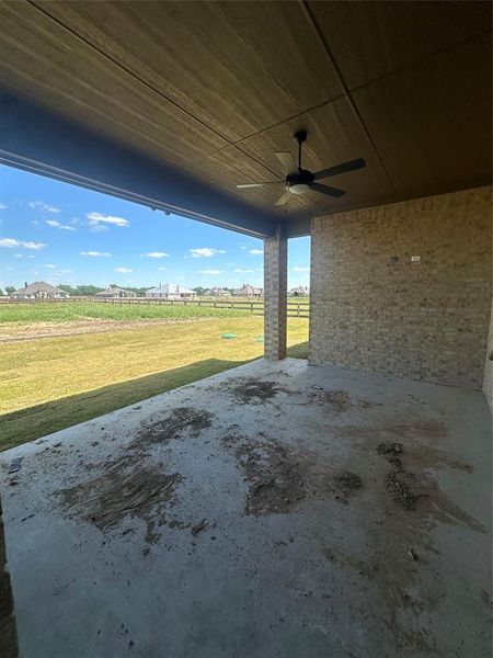 Exterior details and patio area of a home in , Dish (Image 3).