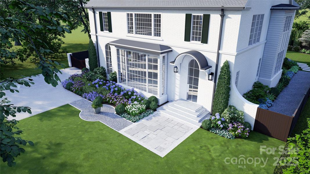 Front exterior of a new home in , Charlotte, NC, highlighting curb appeal (Image 5).