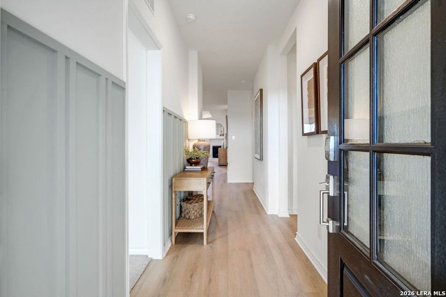 Furnished interior view inside a new home in Nopal Valley, San Antonio (Image 12).